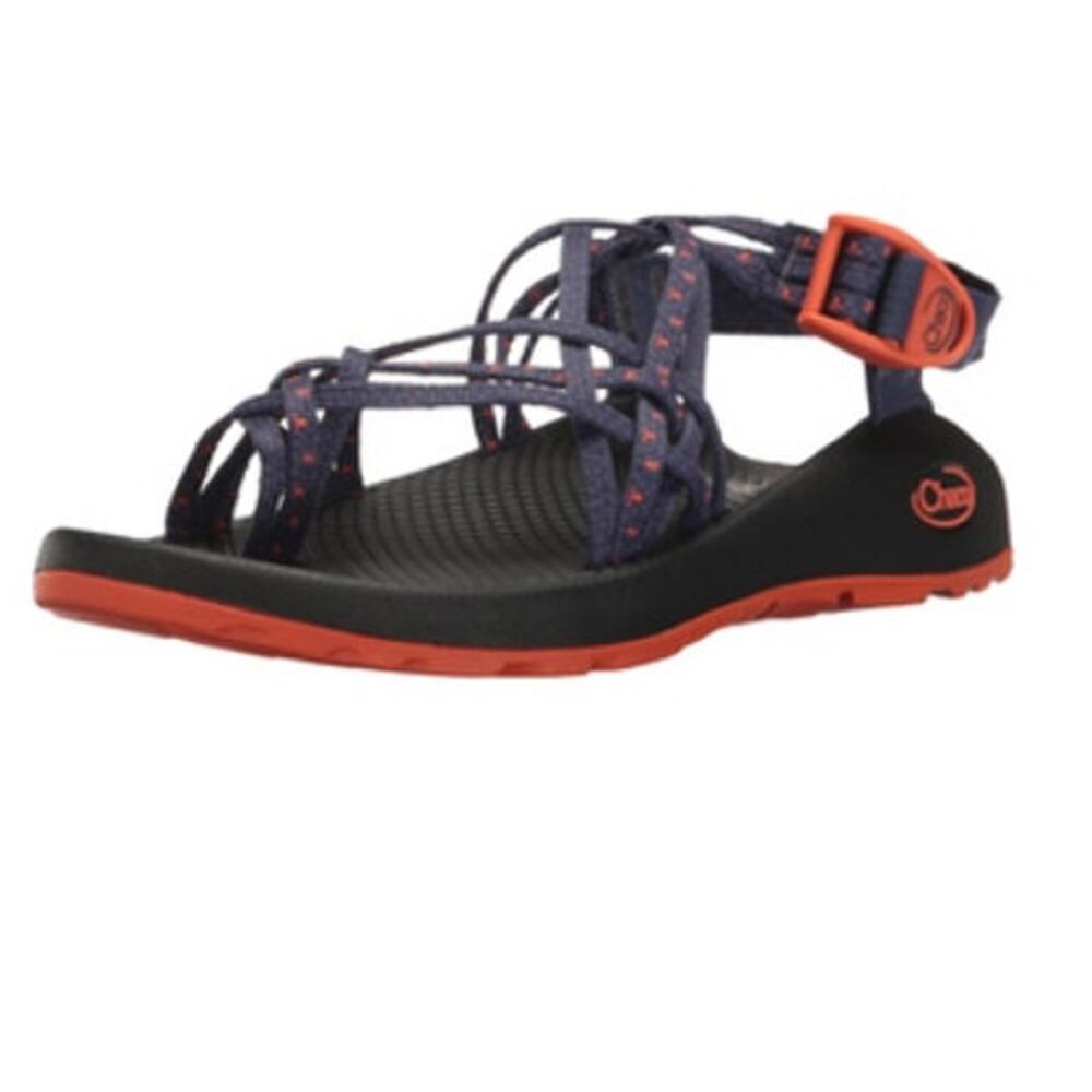 Chaco Women's Navy and Orange Strappy Sport Sandals